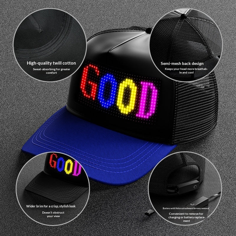 New Glowing LED Baseball Cap For Men And Women