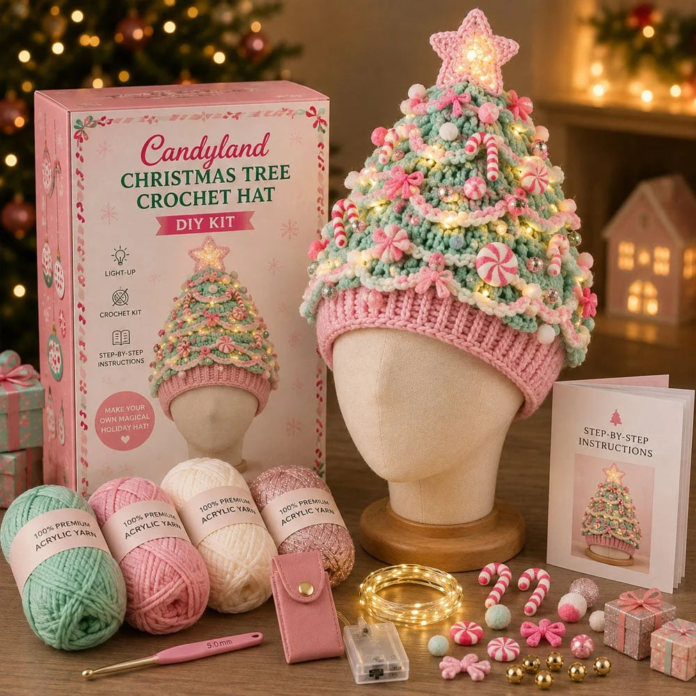 Christmas TreeCrochet Hat DIY Kit