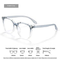 Gradient Anti-Blue Light Large Frame Glasses