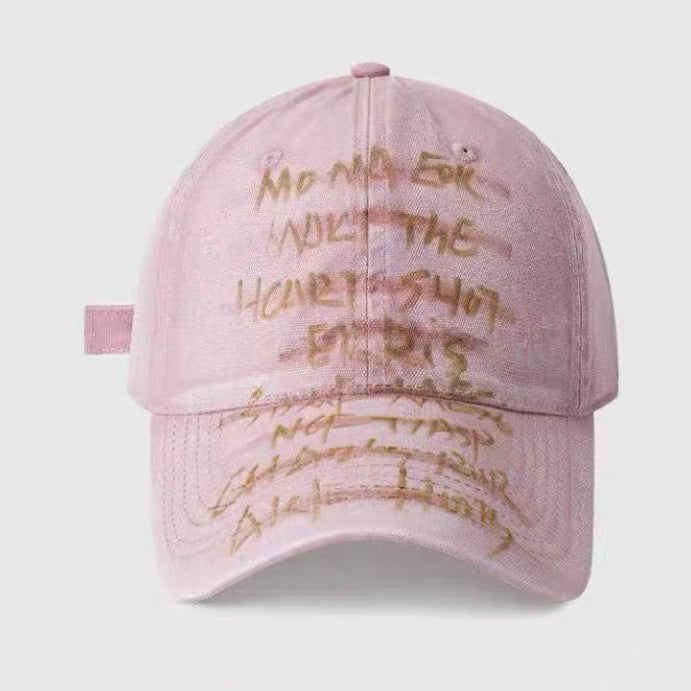 Breathable Embroidered Baseball Cap Sun Protection Washed Cotton