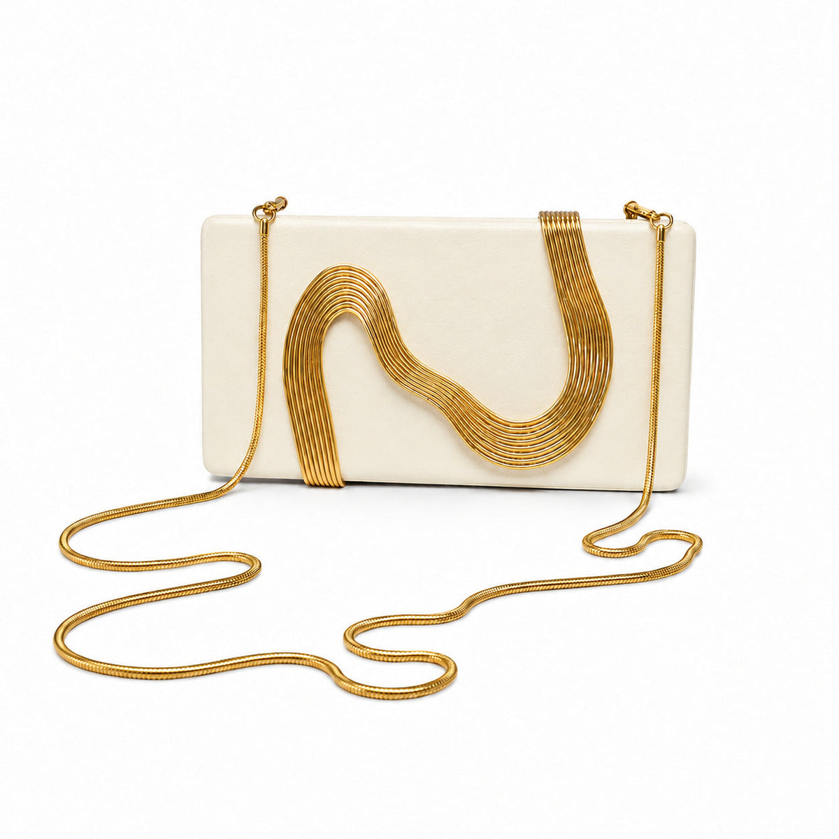 European And American Fashion Metal Chain Evening Bag For Women, Single Shoulder Crossbody Bag, Simple And Luxurious Clutch Bag, New Model