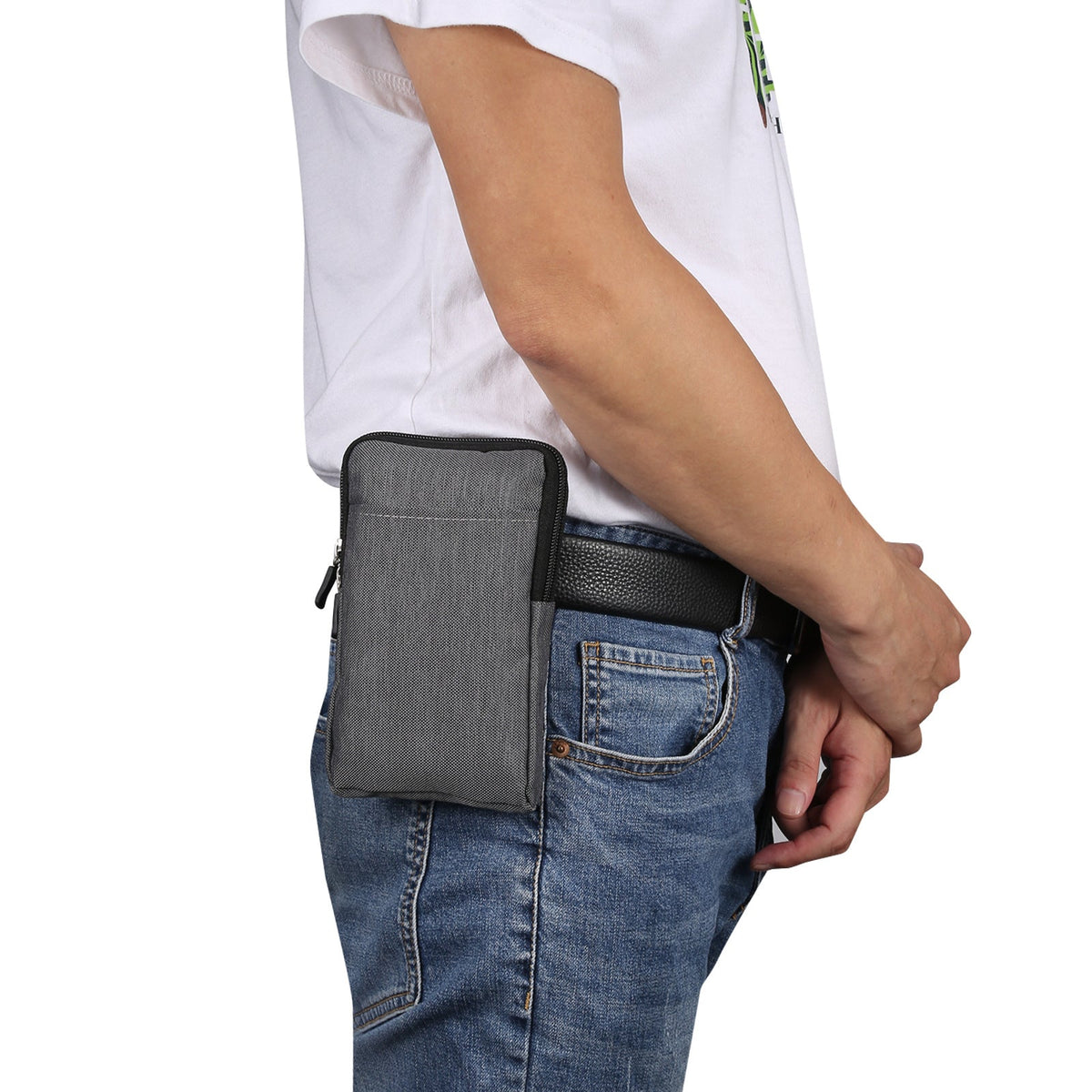Solid Color Portable Universal Diagonal Cross Waist Bag
