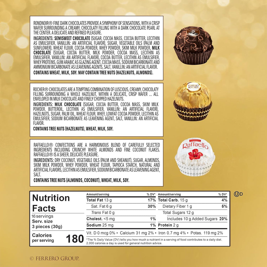 Golden Assortment – Ferrero Collection 48-Piece Gift Box