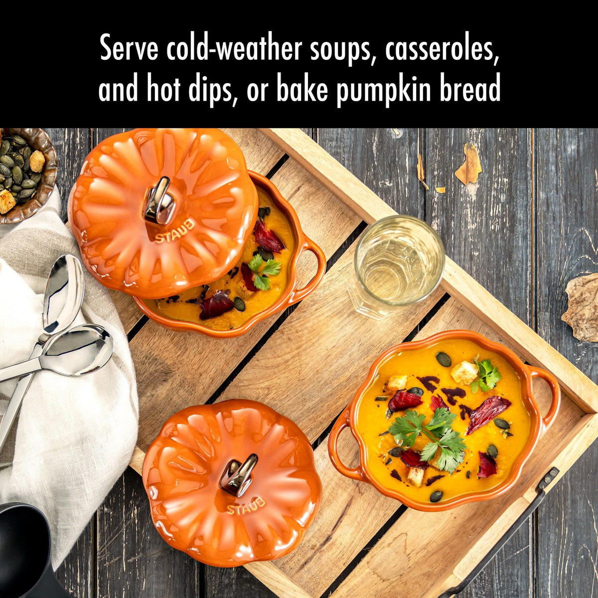 Petite Pumpkin Charm – STAUB Ceramic Pumpkin Cocotte 0.75 qt