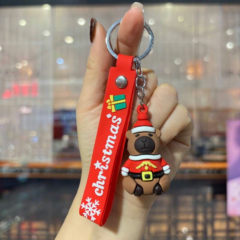 Christmas Cartoon Keychain Bag Charm