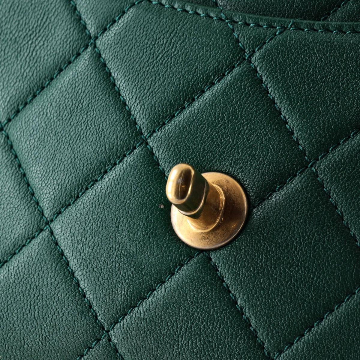 Mini but Mighty Chic Chanel Pre-Loved Chain Infinity Top Handle Bag Mini, Green