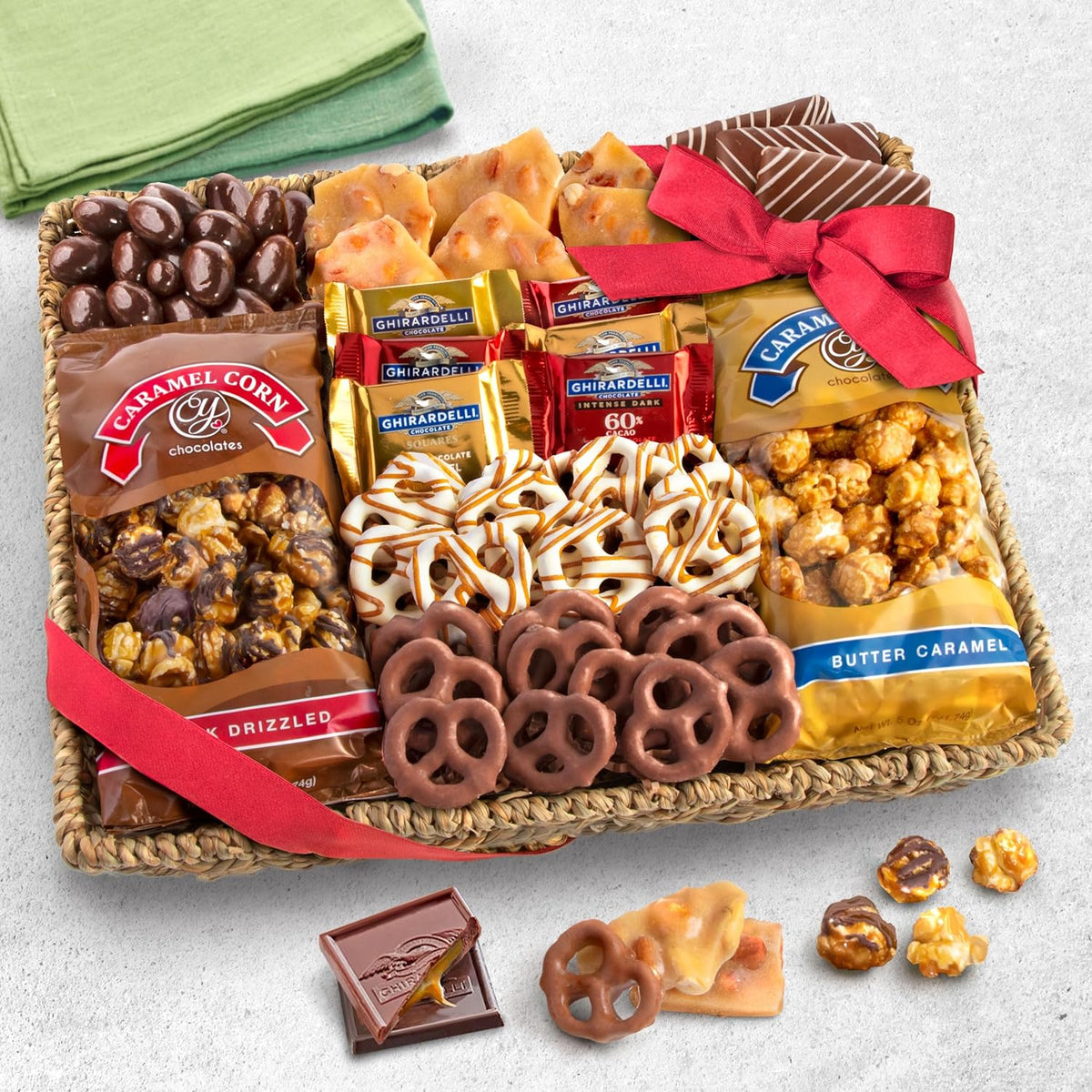 Sweet-Treats Gift Tray – Gourmet Chocolate Gift Basket