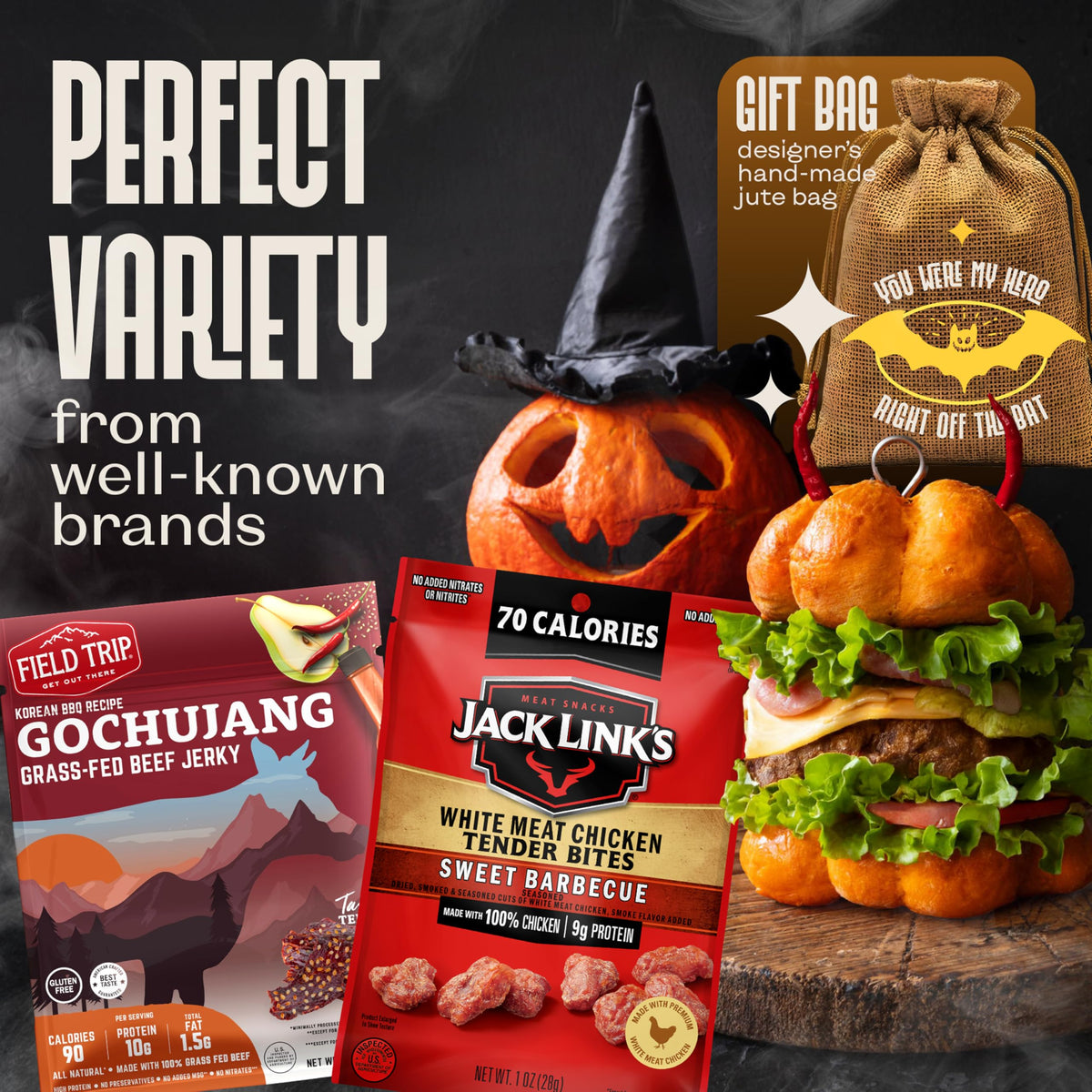 Spooky Snack Attack Jerky Gift Basket