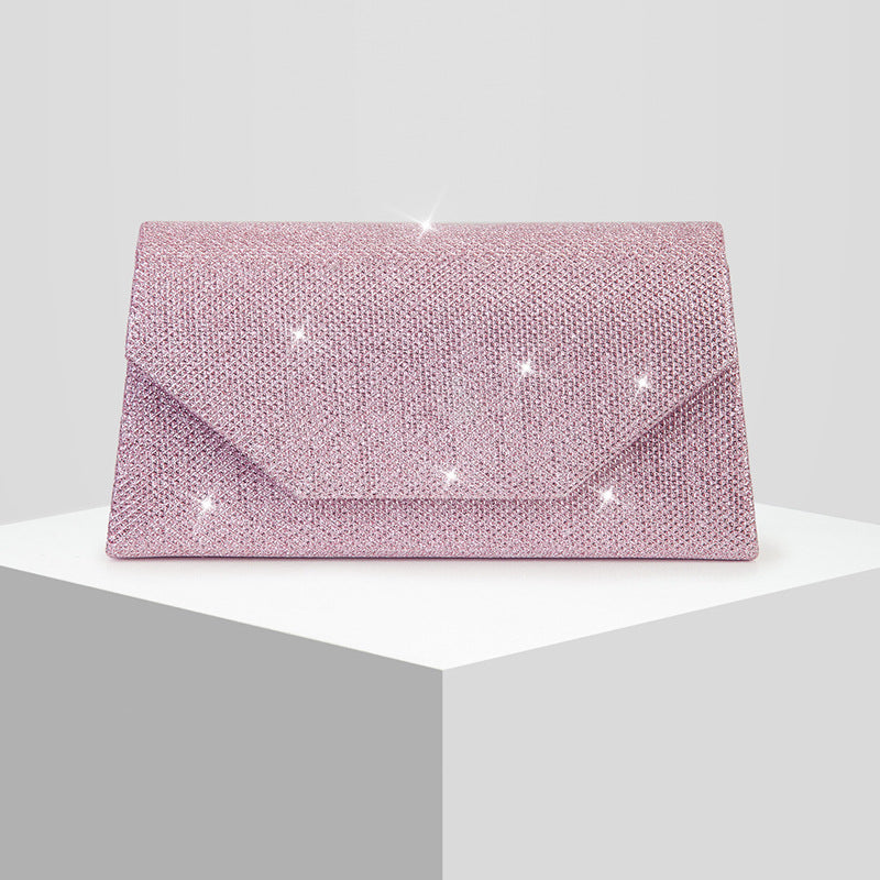 Womens Glittering Evening Bag Party Handbag Clutch, Crossbody Bag