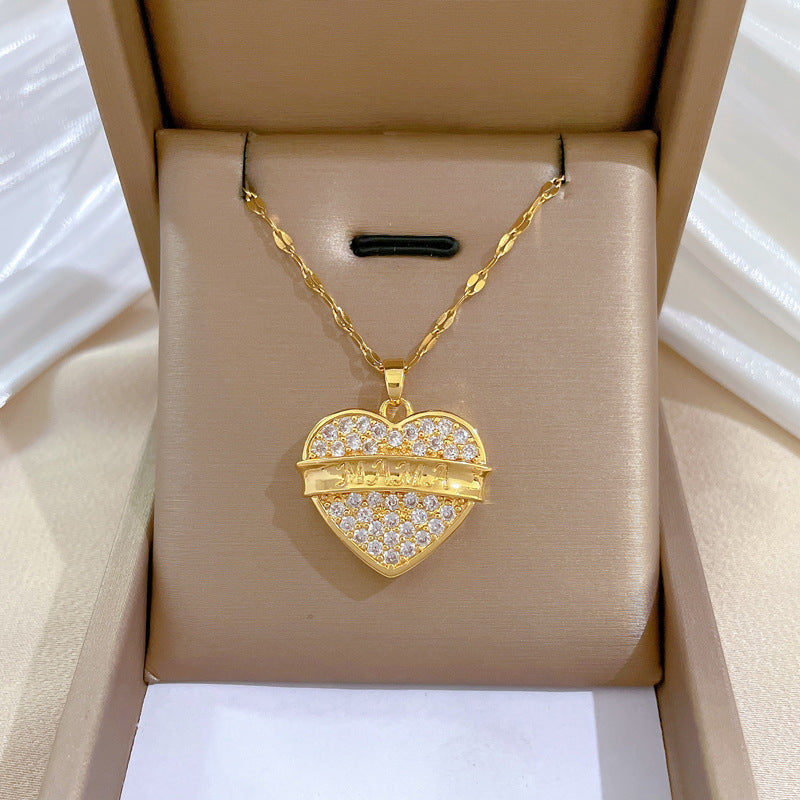 Banquet Wedding Necklace Women's Clavicle Chain, Titanium Steel