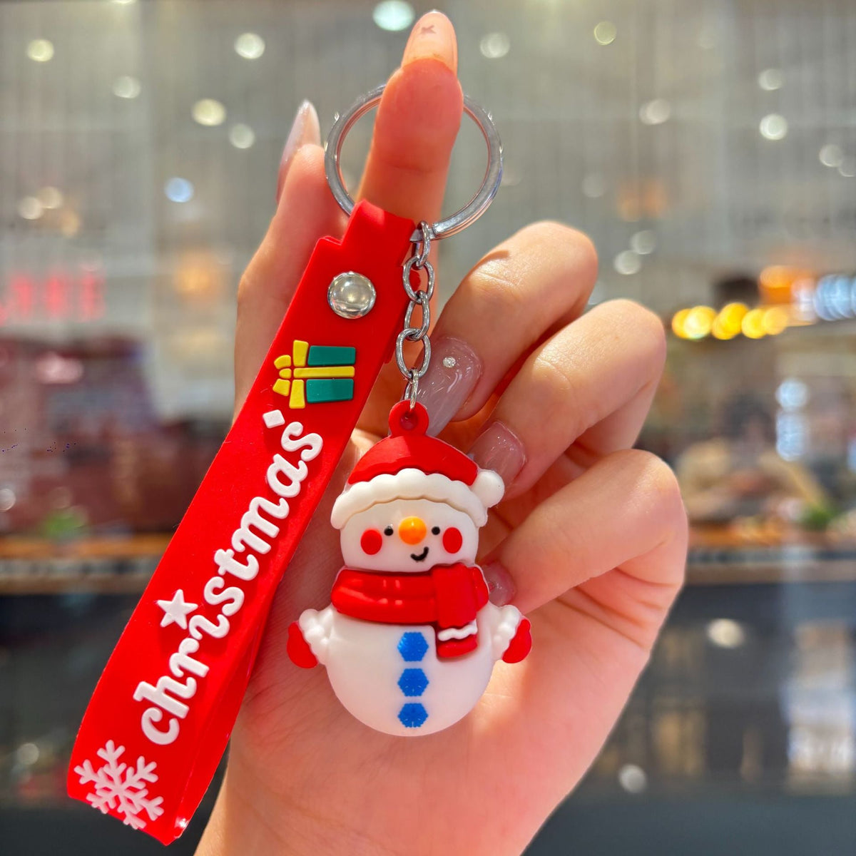 Christmas Cartoon Keychain Bag Charm