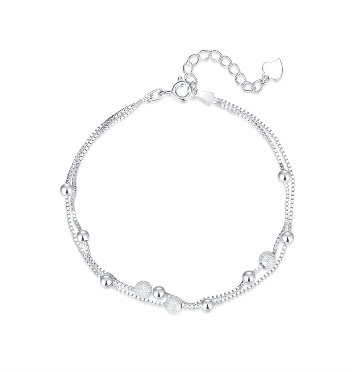 Brilliant Milky Way Bracelet Female Silver S925 Double Layer