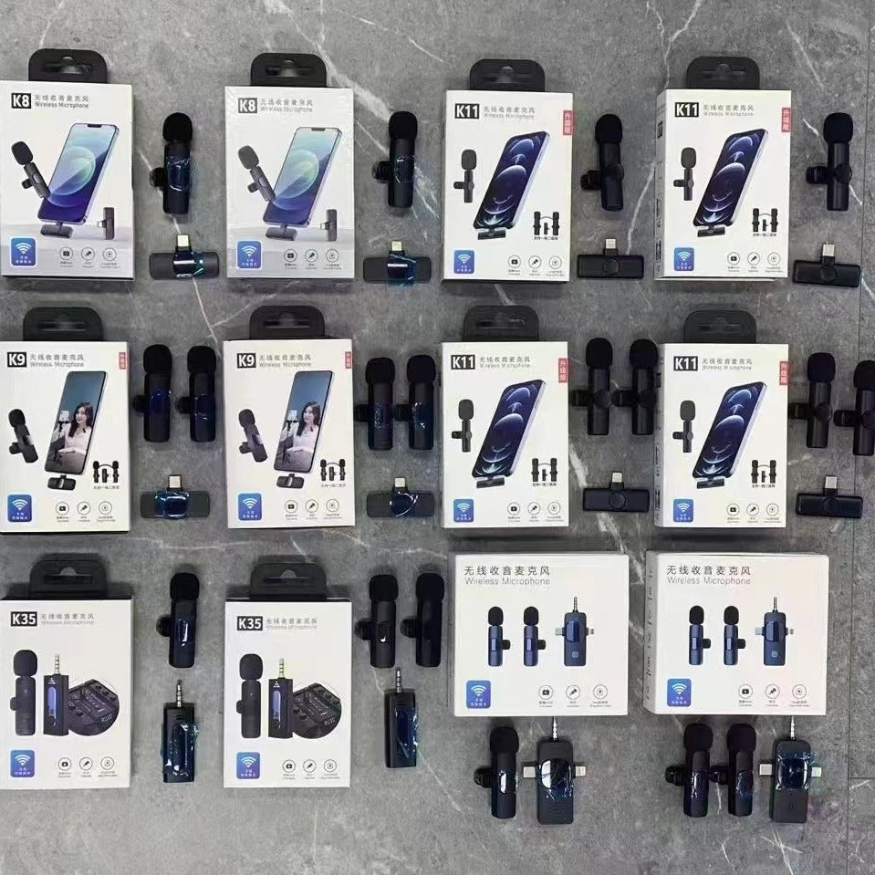 Collar Clip Microphone Outdoor Video Recording Wireless Microphone