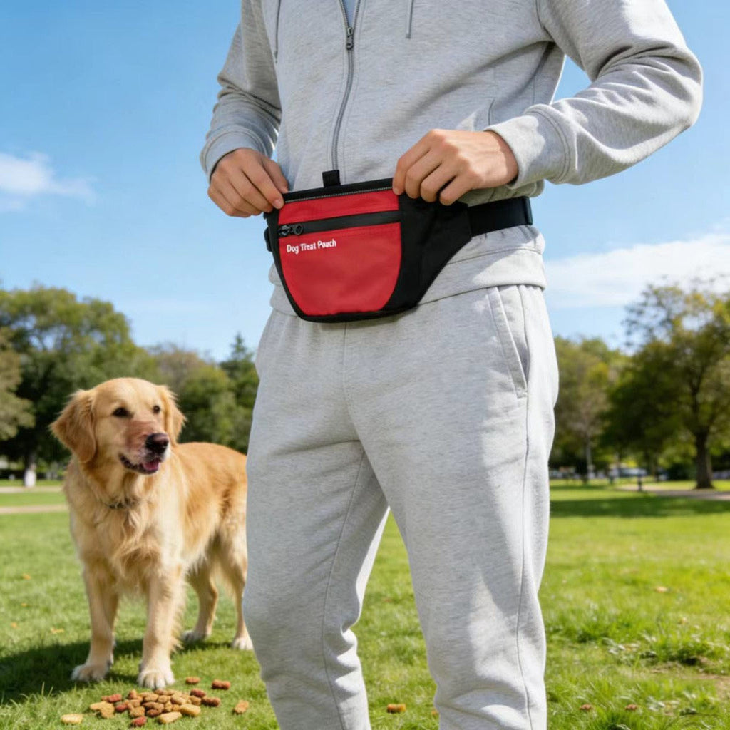 Waterproof Large-Capacity Training Dog-Walking Treat Pouch Portable Waist-Hanging Feeding Bag