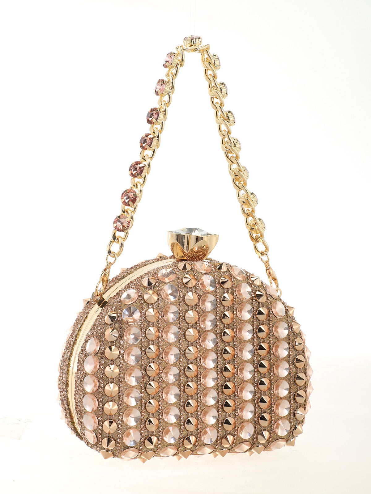 Women's Rhinestone-Studded Evening Clutch Mini Crossbody Bag For Party, Wedding & Bridal, Formal Gown Purse