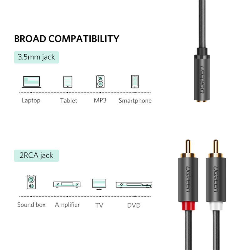 Audio Lotus Cable 3.5 Female To 2 Rca Revolution Wiring