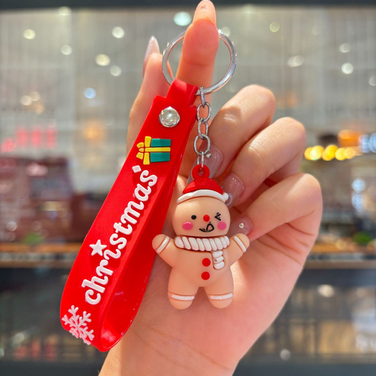 Christmas Cartoon Keychain Bag Charm