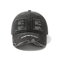 Women's American-style Vintage Washed And Ripped Baseball Cap