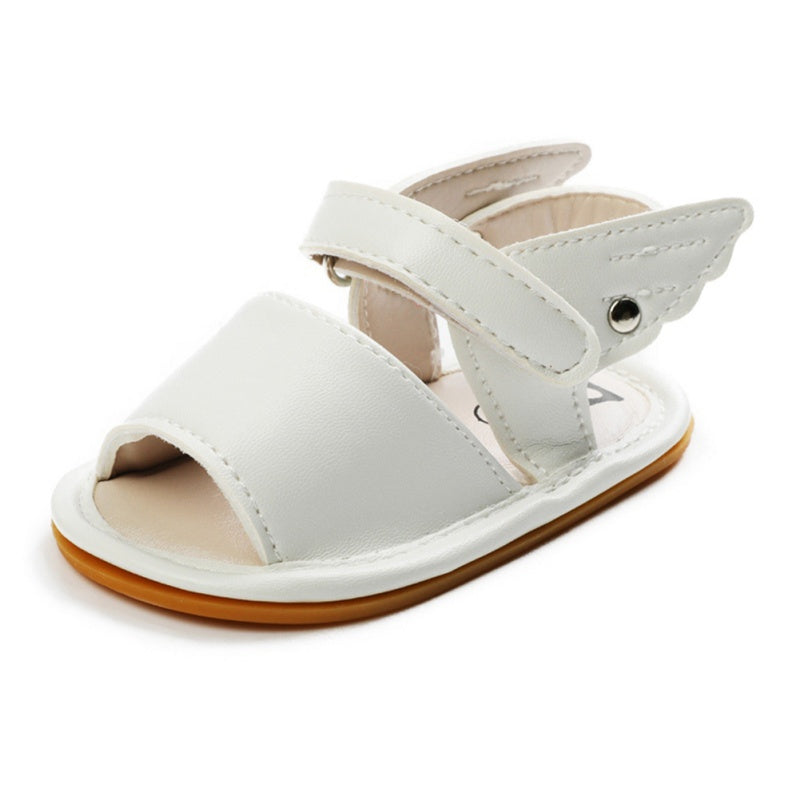Baby Shoes Rubber Sole Breathable PU Baby Sandals Baby Non-Slip Wings Toddler Shoes