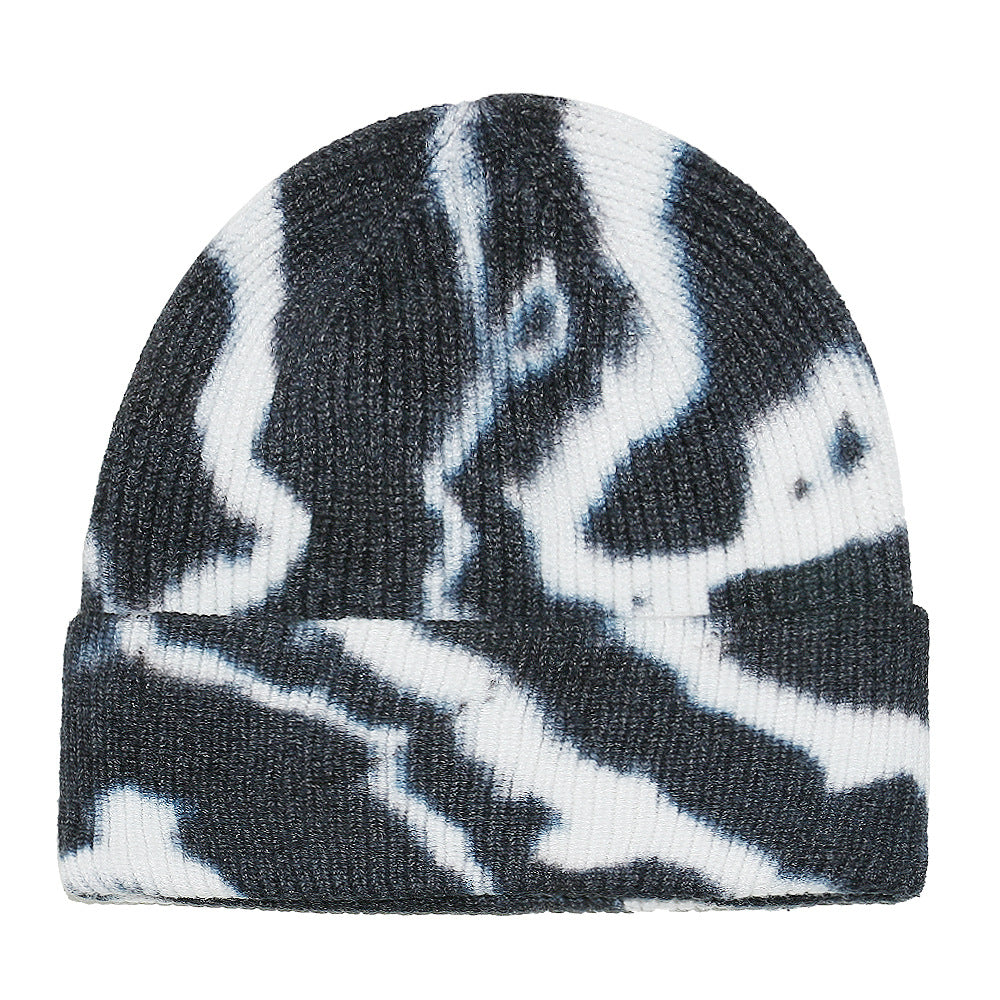 Tie-dye Knitted Hat For Women