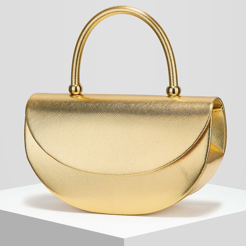 Semicircular Banquet Bag Evening Bag Dinner Clutch Handbag