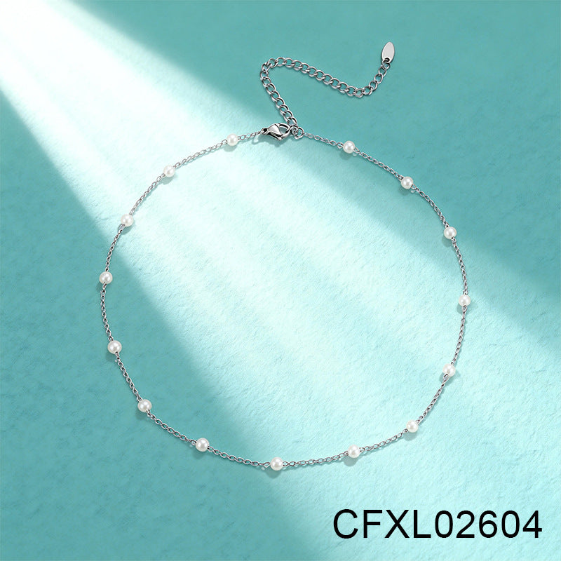 Light Luxury High-end Titanium Steel Necklace For Women