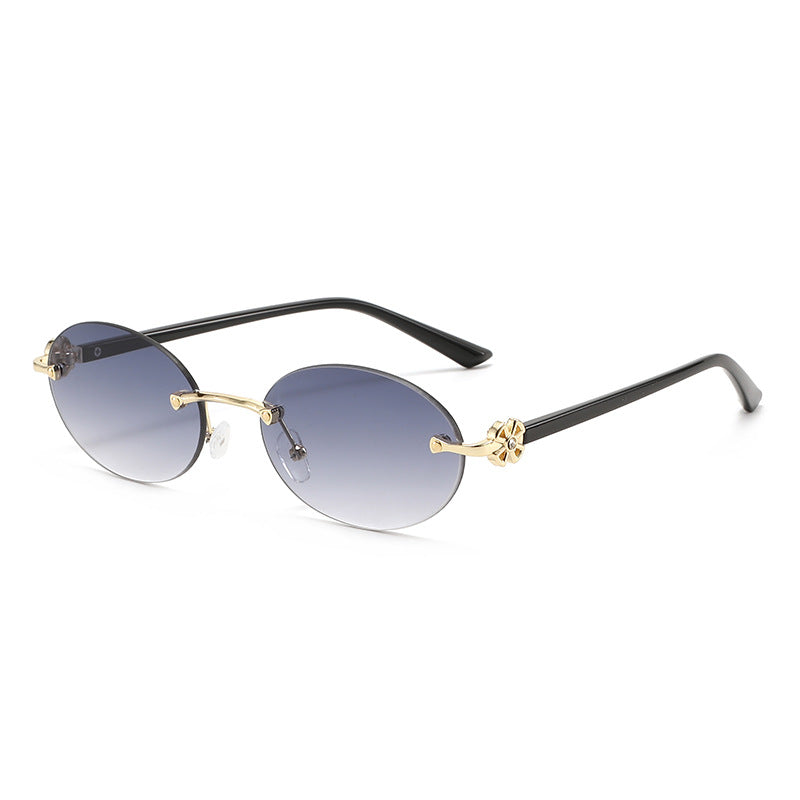 26 New Cross-Border Fashion Frameless Sunglasses, Stylish And Versatile, Street Style, Sun Protection, Uv Protection, Sunglasses For Women