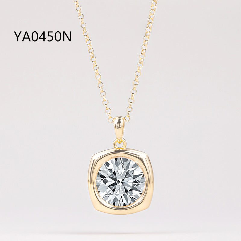 Thickly Paved 4-Carat Moissanite Necklace
