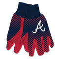 Atlanta Braves Gloves Gloves Two Tone Style Adult Size