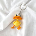 Crocheted Little Yellow Duckugly Duckling Pendant Keychain