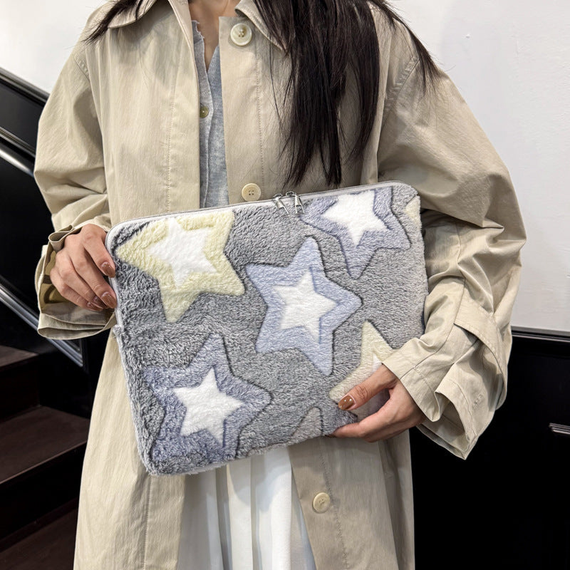 Contrast Color XINGX Plush Coin Purse Card Holder Personalized Creative Clutch