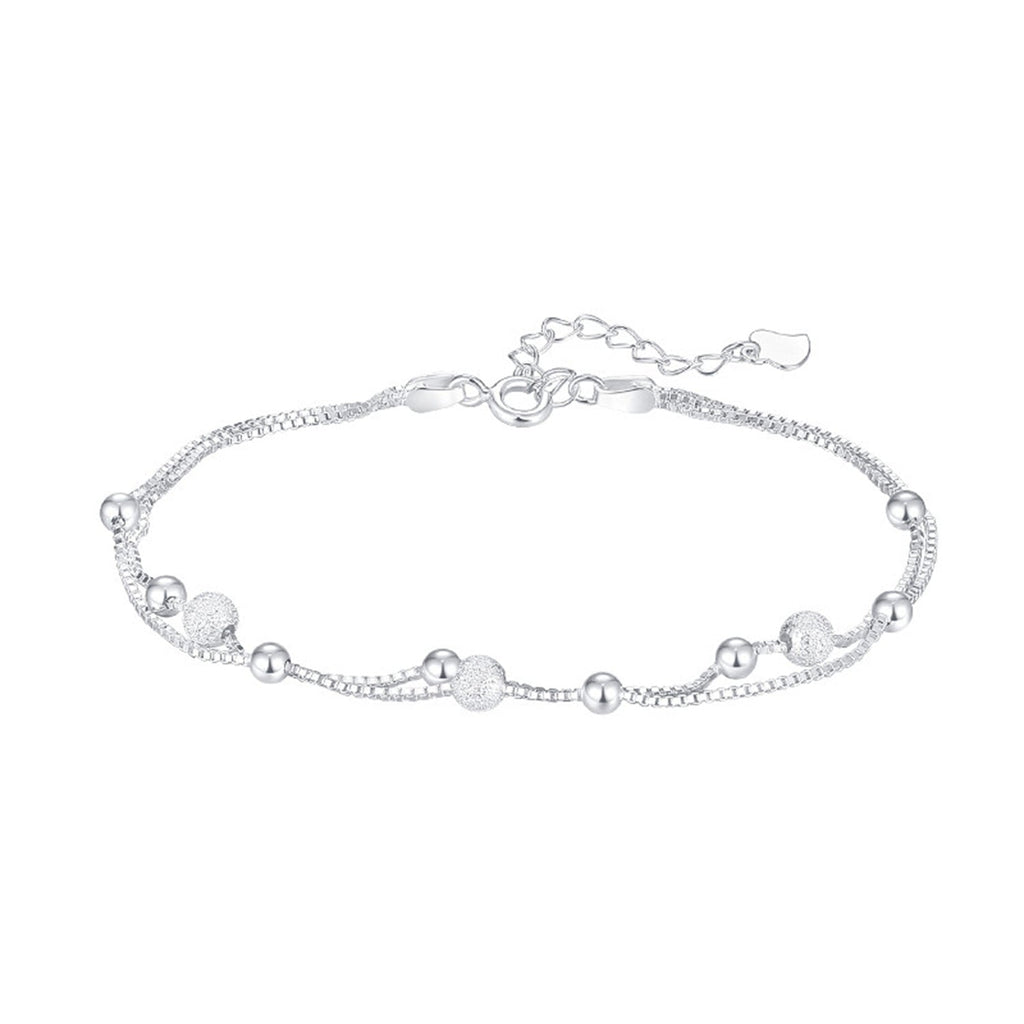 Brilliant Milky Way Bracelet Female Silver S925 Double Layer