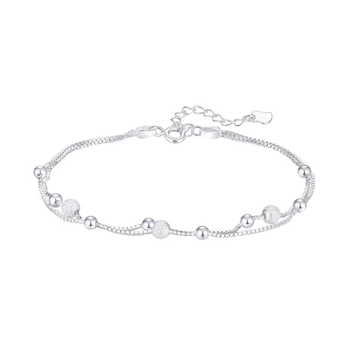 Brilliant Milky Way Bracelet Female Silver S925 Double Layer