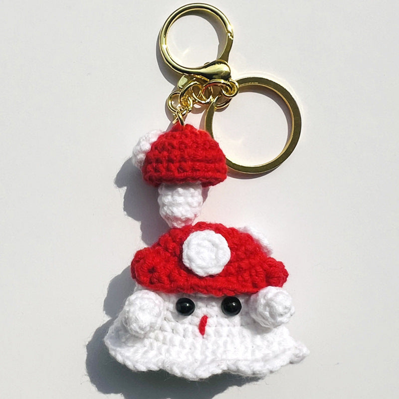 Finished Keychain With A Little Ghost Weaving Pendant