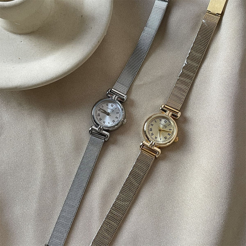 New Mini Brown Watch Vintage-style Light Luxury Niche For Women