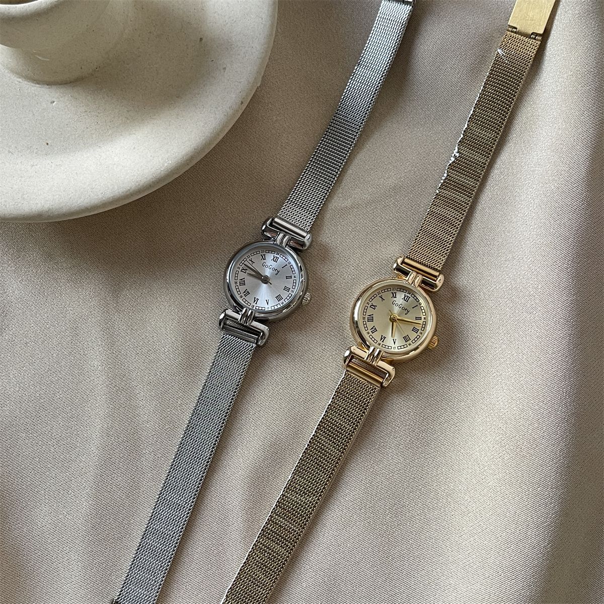 New Mini Brown Watch Vintage-style Light Luxury Niche For Women