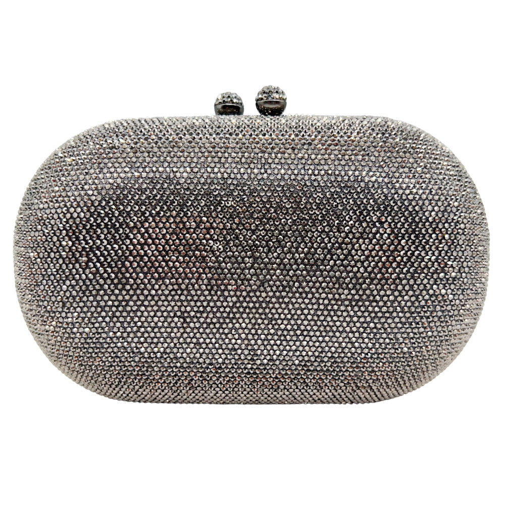 Hot-studded Evening Clutch With A Chain Strap For Banquets