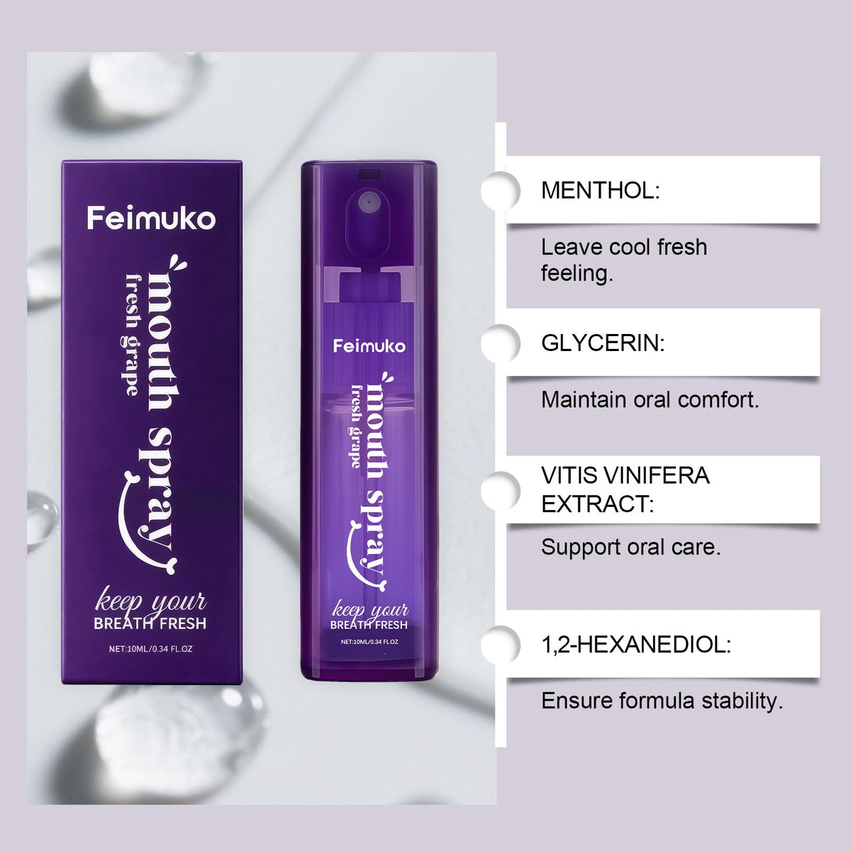 Grape Refreshing Oral Spray