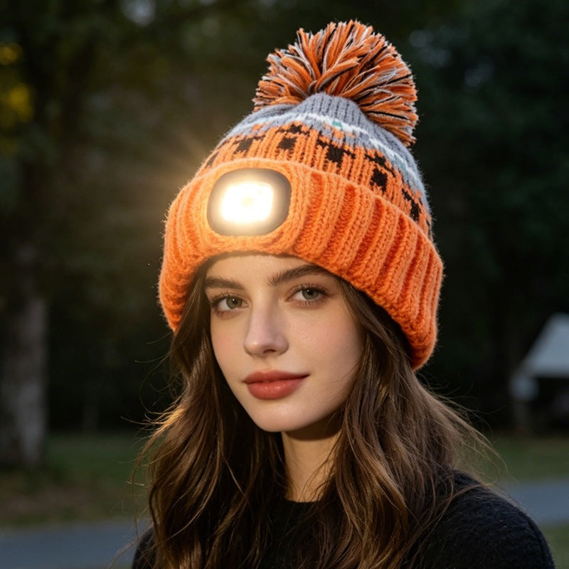 Outdoor Night Running Ear-protecting Cap Light