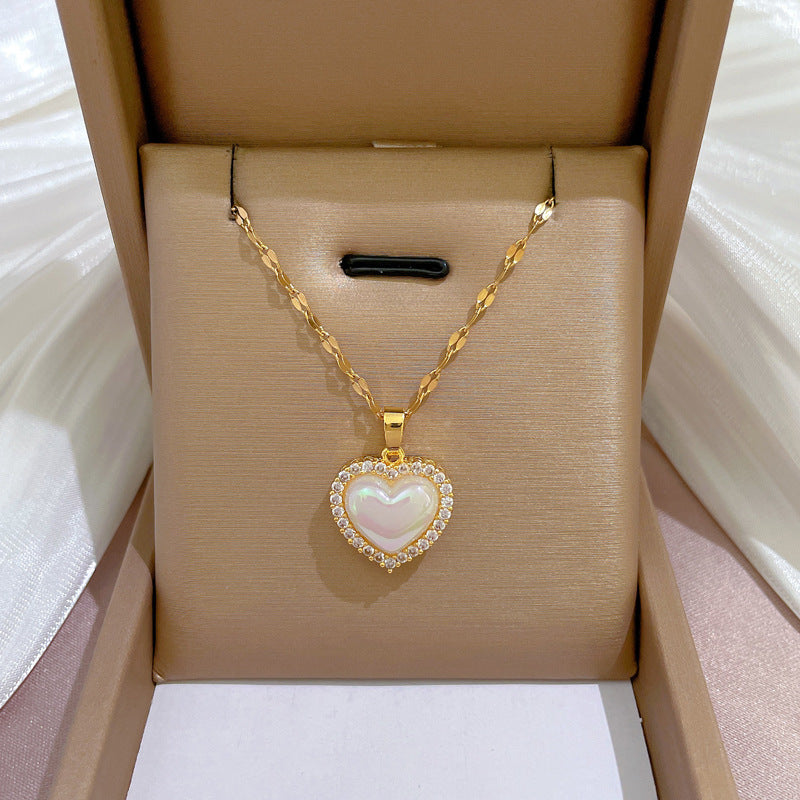 Banquet Wedding Necklace Women's Clavicle Chain, Titanium Steel