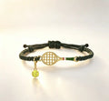 Golden Hollowed-out Woven Tennis Racket Bracelet