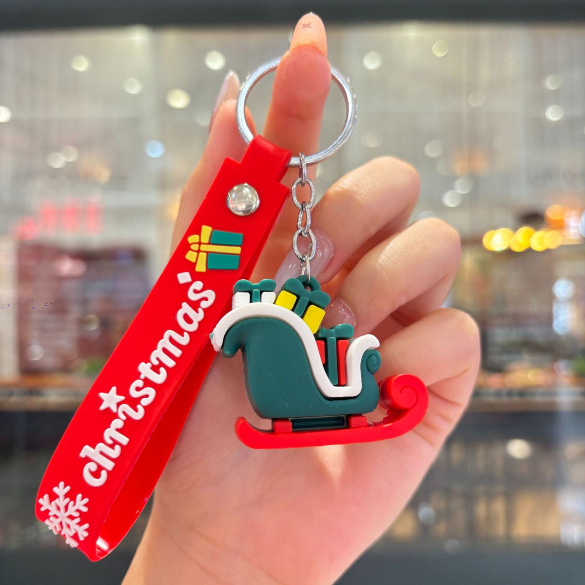 Christmas Cartoon Keychain Bag Charm