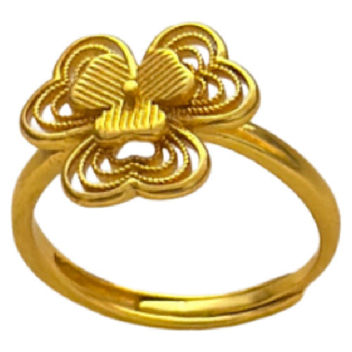 Vietnamese Real Gold-Plated Rings That Won'T Change Color When Heated, Open Rings For Men And Women, Unique And Fashionable Niche Cross-Border Jewelry