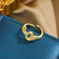 Cross-border Light Luxury Style Key-shaped Full-diamond Elegant Ring, Exquisite Ring Design, High-end Fashion Zircon, Adjustable, Wholesale