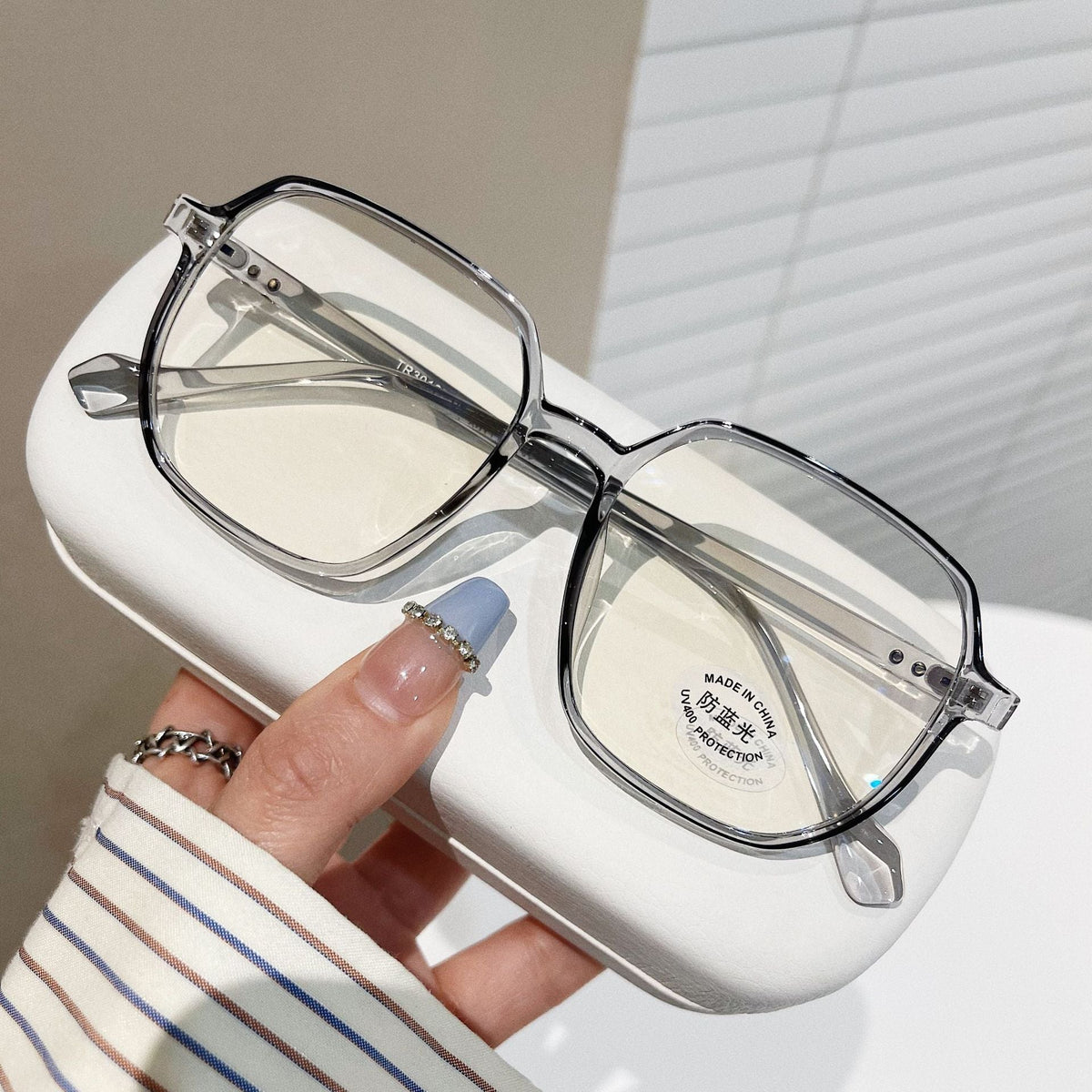 Square Concave Shape Myopia Glasses Rim Men And Women