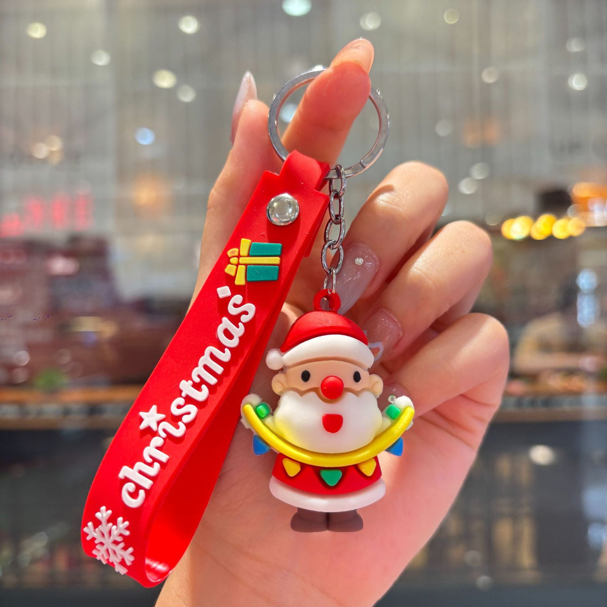 Christmas Cartoon Keychain Bag Charm