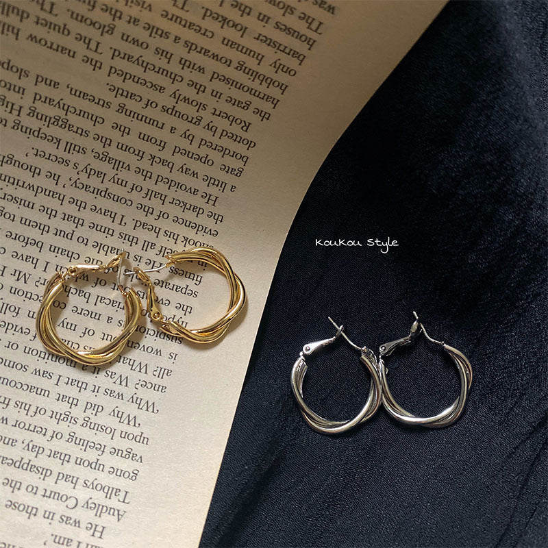 Silver Needle Earrings New-style Drop Earrings With A High-end Feel