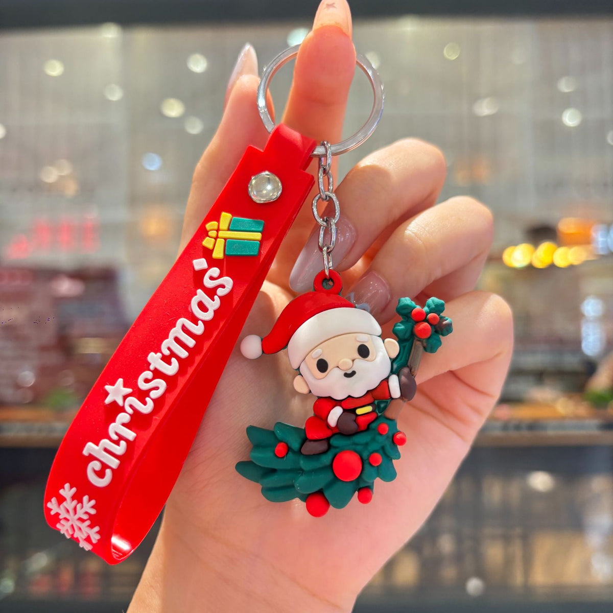 Christmas Cartoon Keychain Bag Charm
