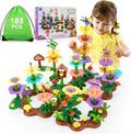 Bloom & Build Flower Garden STEM Adventure 183 Piece Creative Building Set for Kids Ages 3 to 8