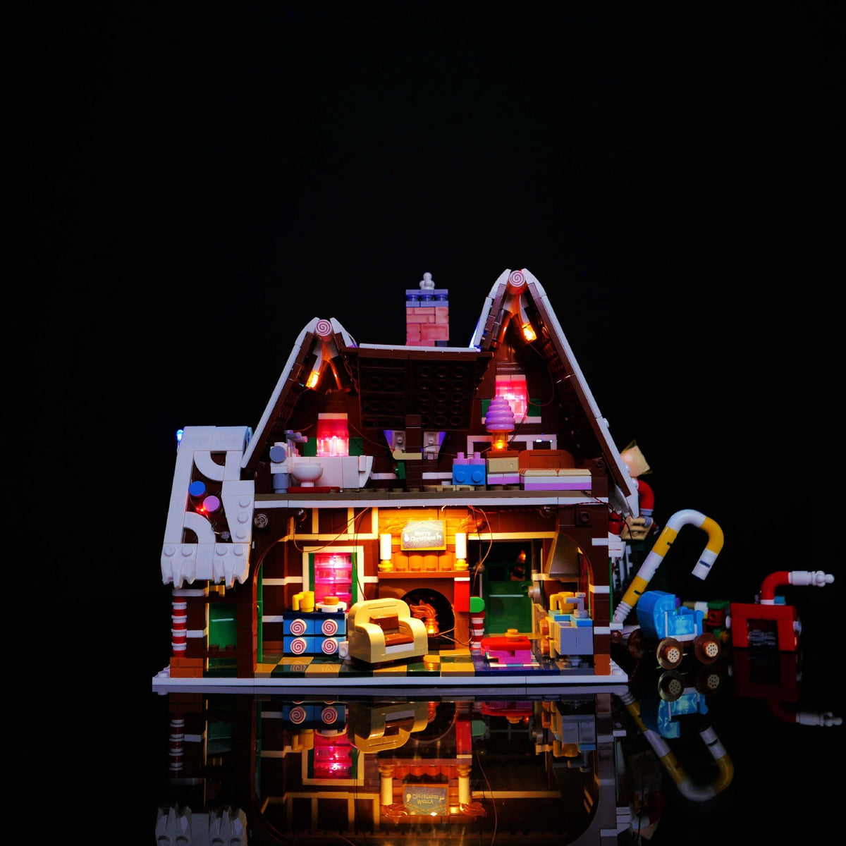 Building block lighting compatible with LEGO winter Christmas series 10267 gingerbread house LED remote control lighting